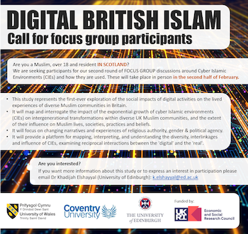 Poster for focus group participants